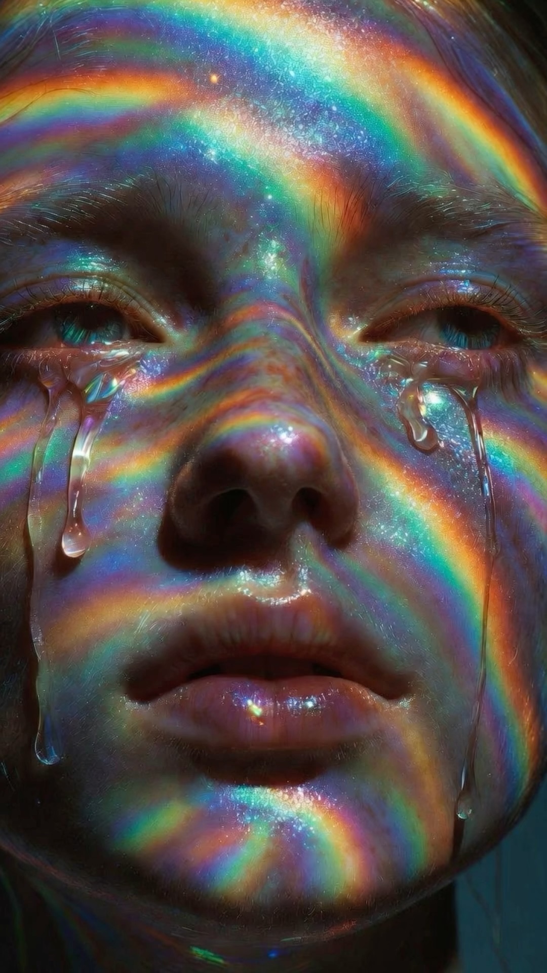Tearlit Gaze wallpaper artwork