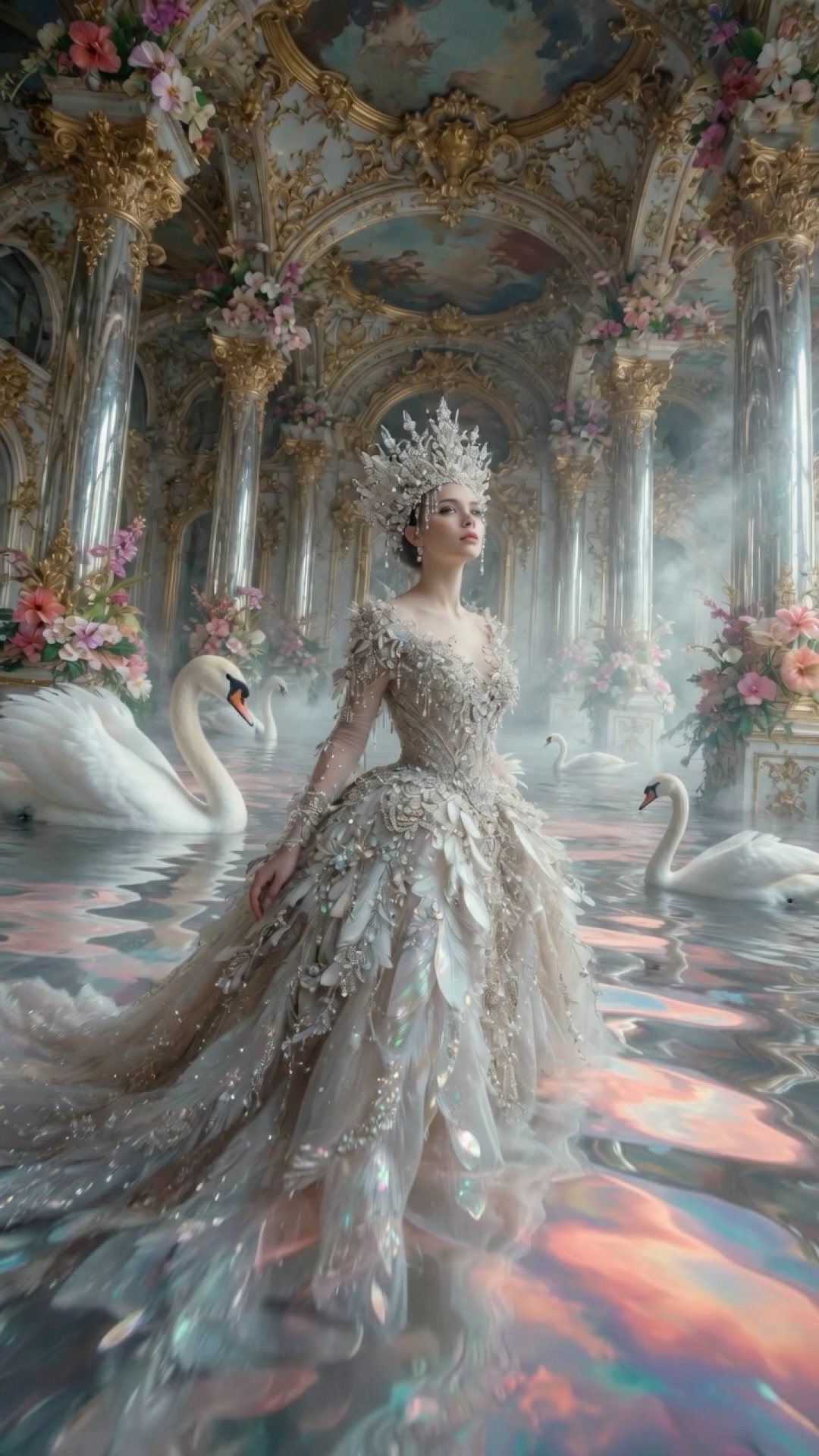 Swan Hall wallpaper artwork