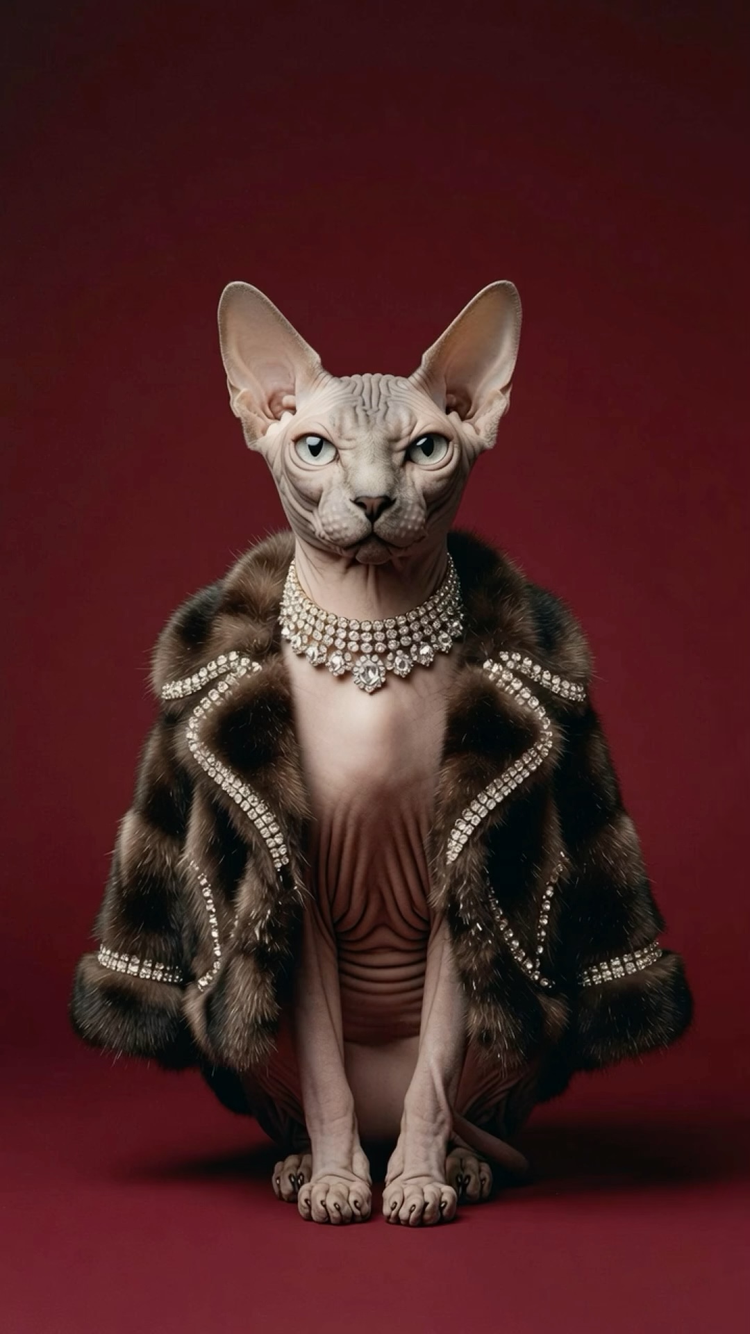 Fur Coat Cat wallpaper artwork