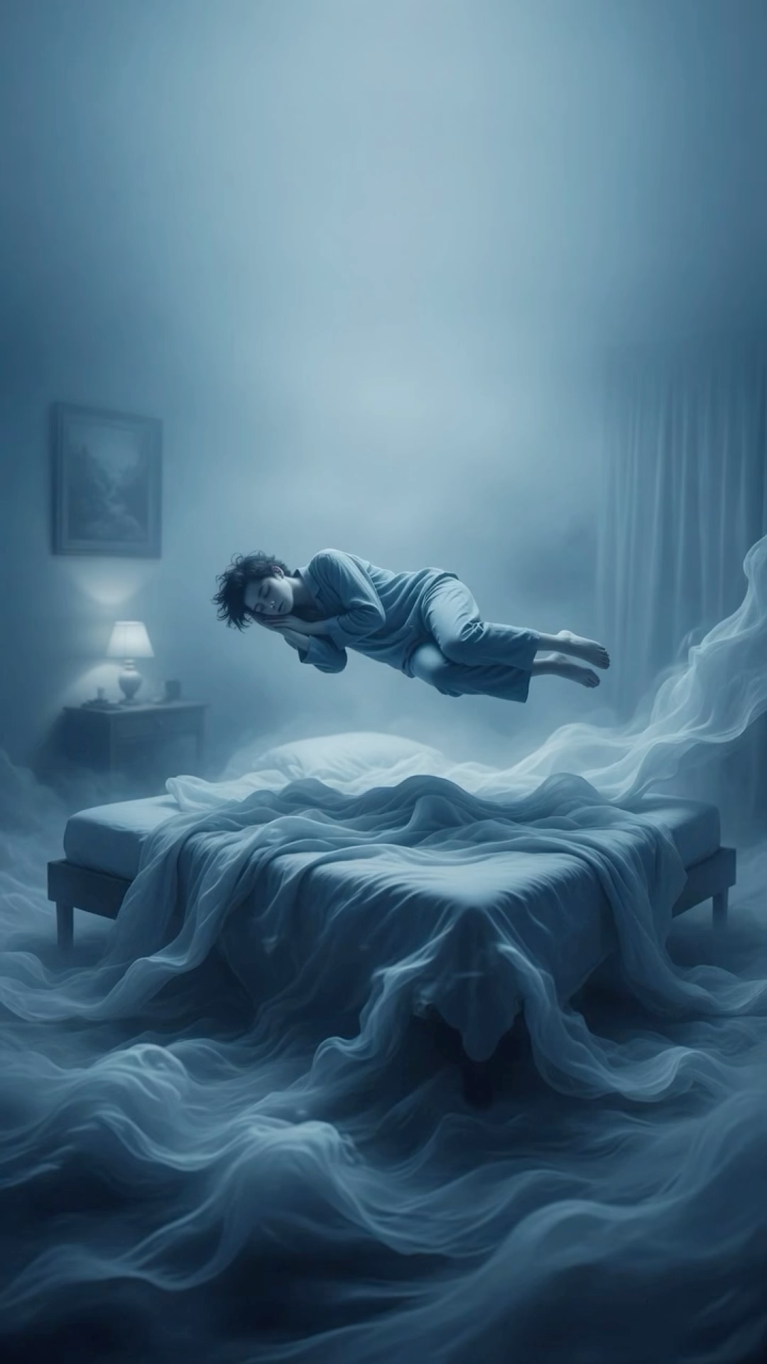 Floating Bedroom wallpaper artwork