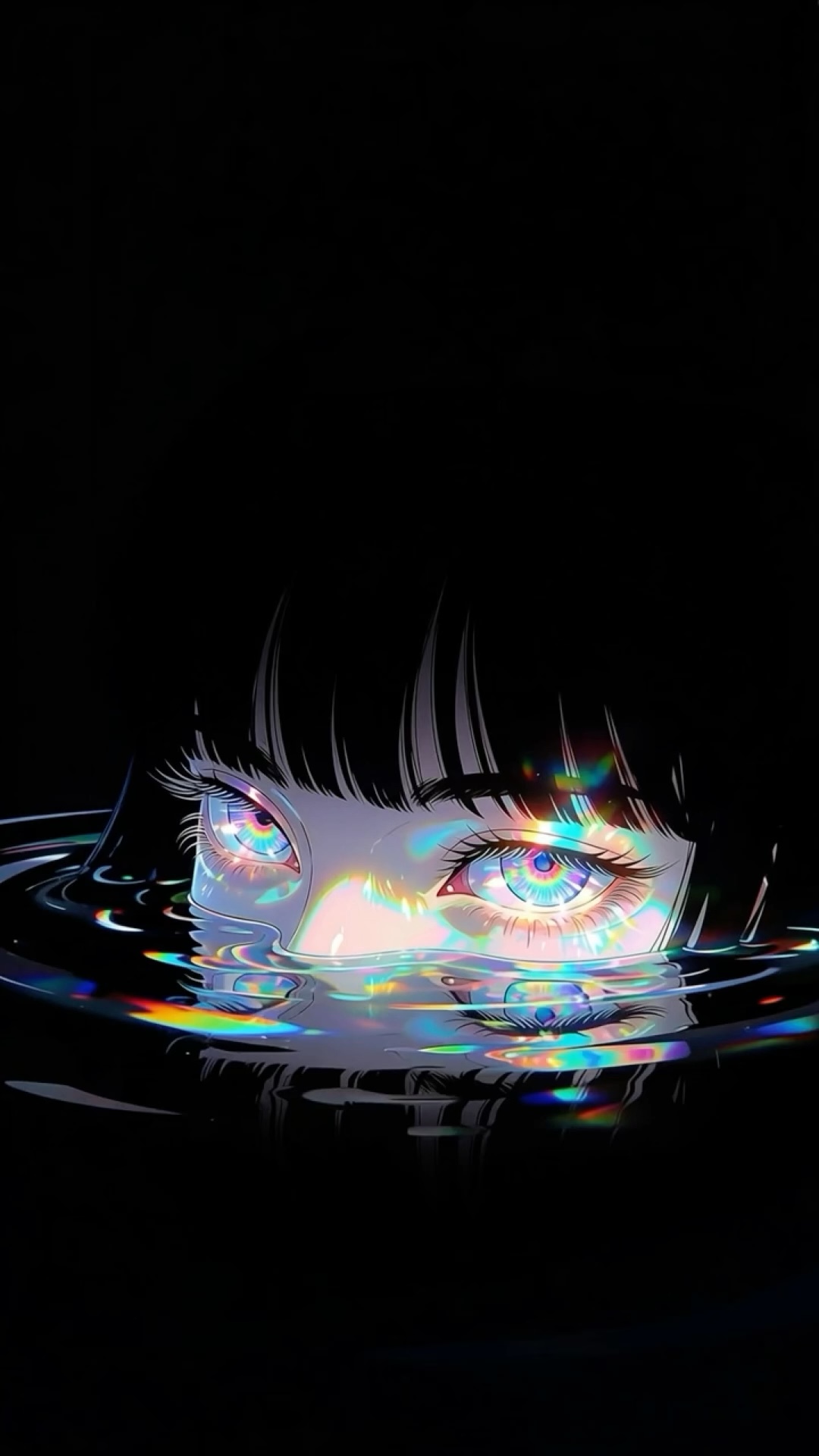 Eyes at Waterline wallpaper artwork