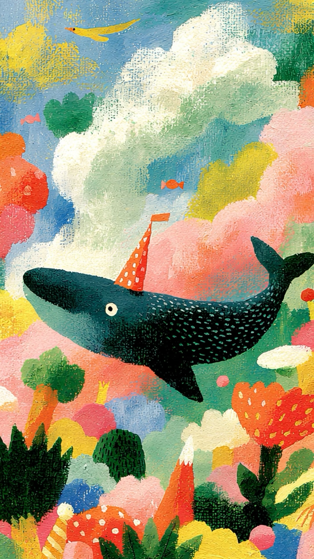 Cloudsea Whale wallpaper artwork