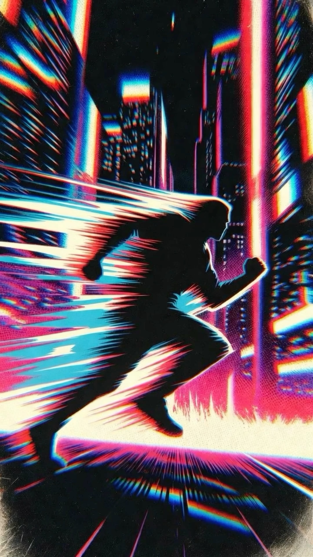 Neon Finish wallpaper artwork