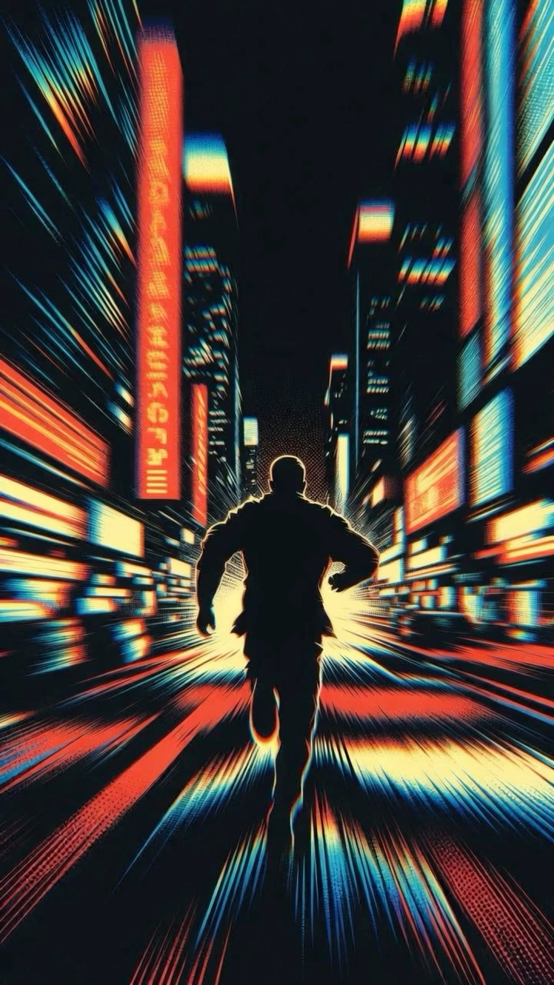 Neon Run wallpaper artwork