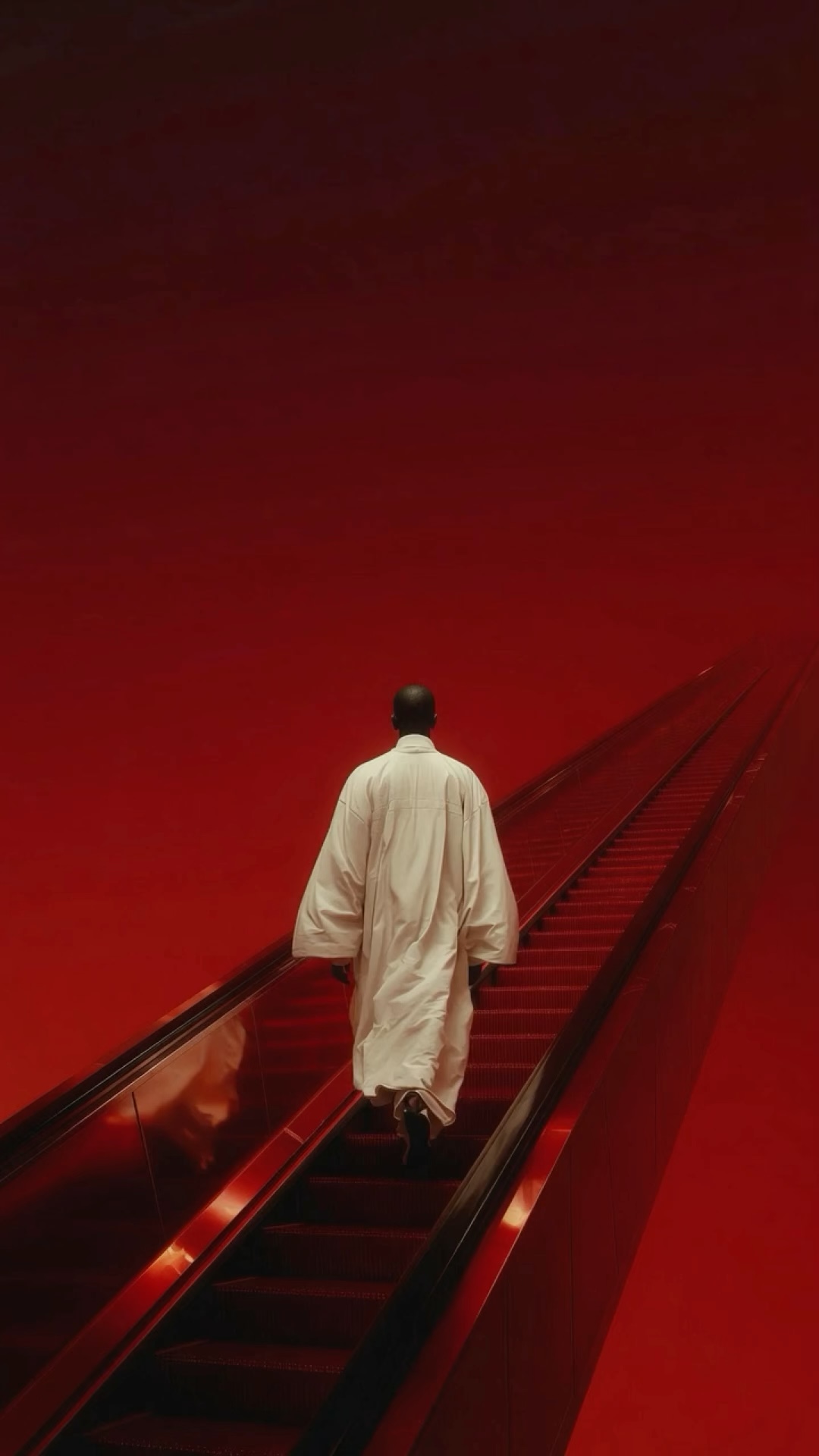 Red Stairway wallpaper artwork