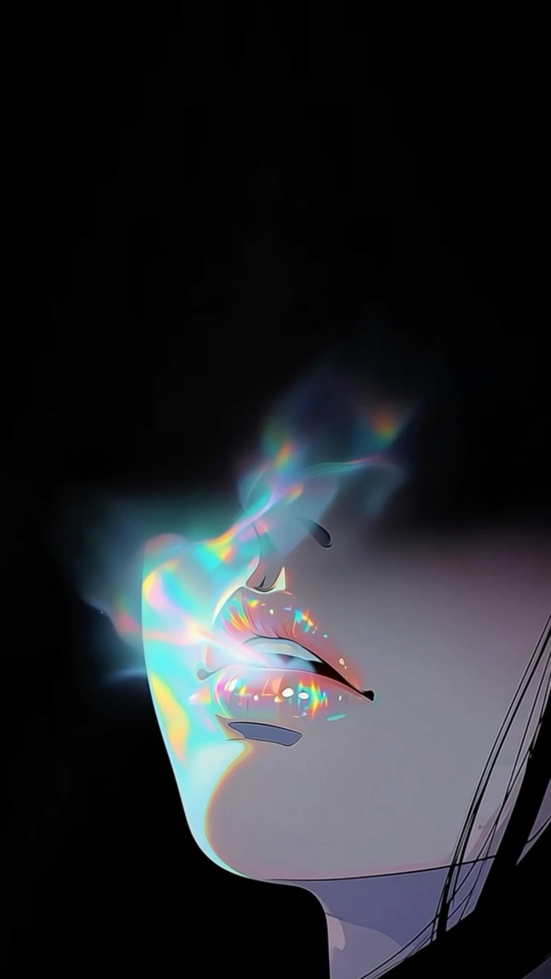 Iridescent Smoke wallpaper artwork
