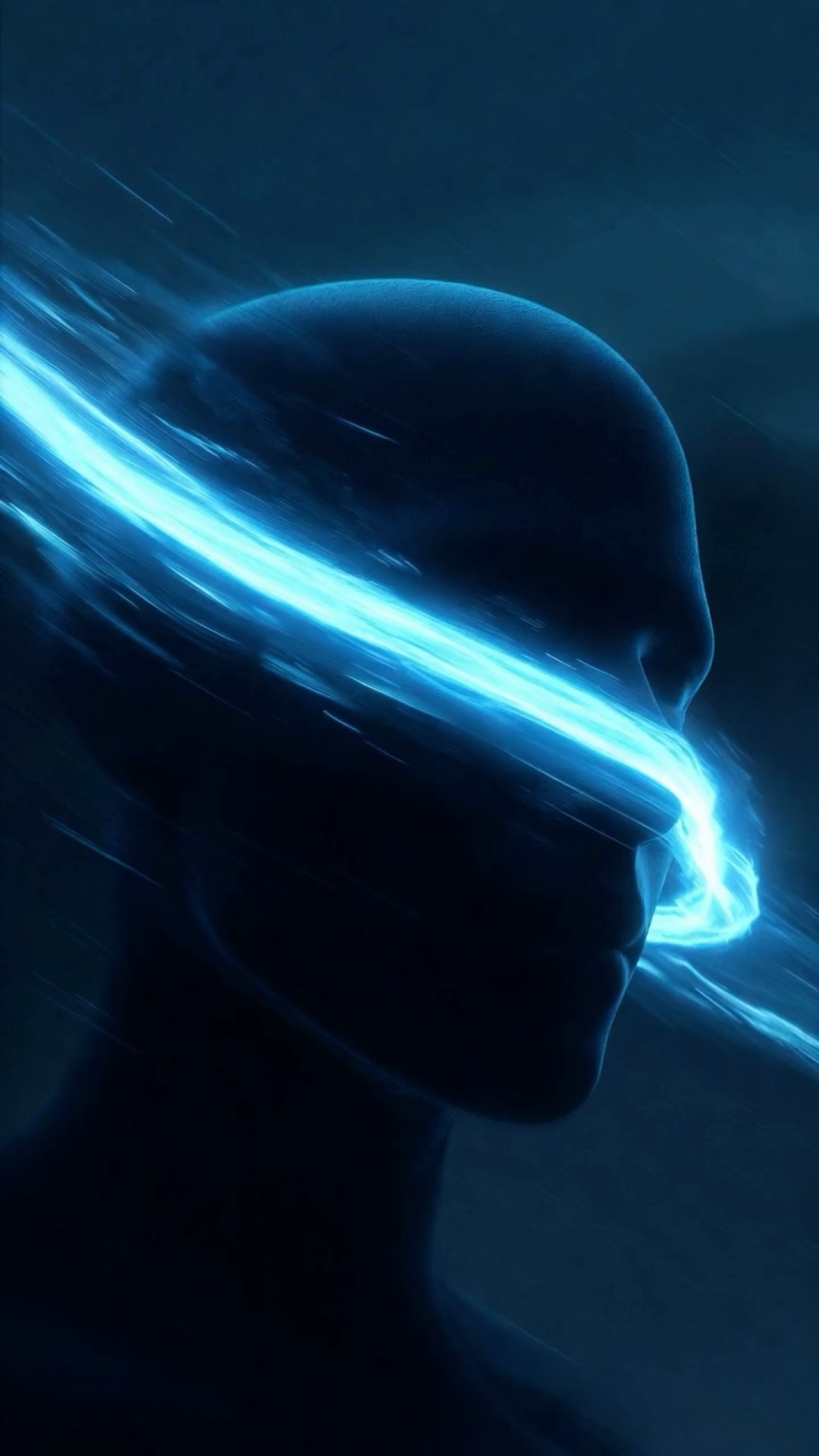 Receding Blue wallpaper artwork