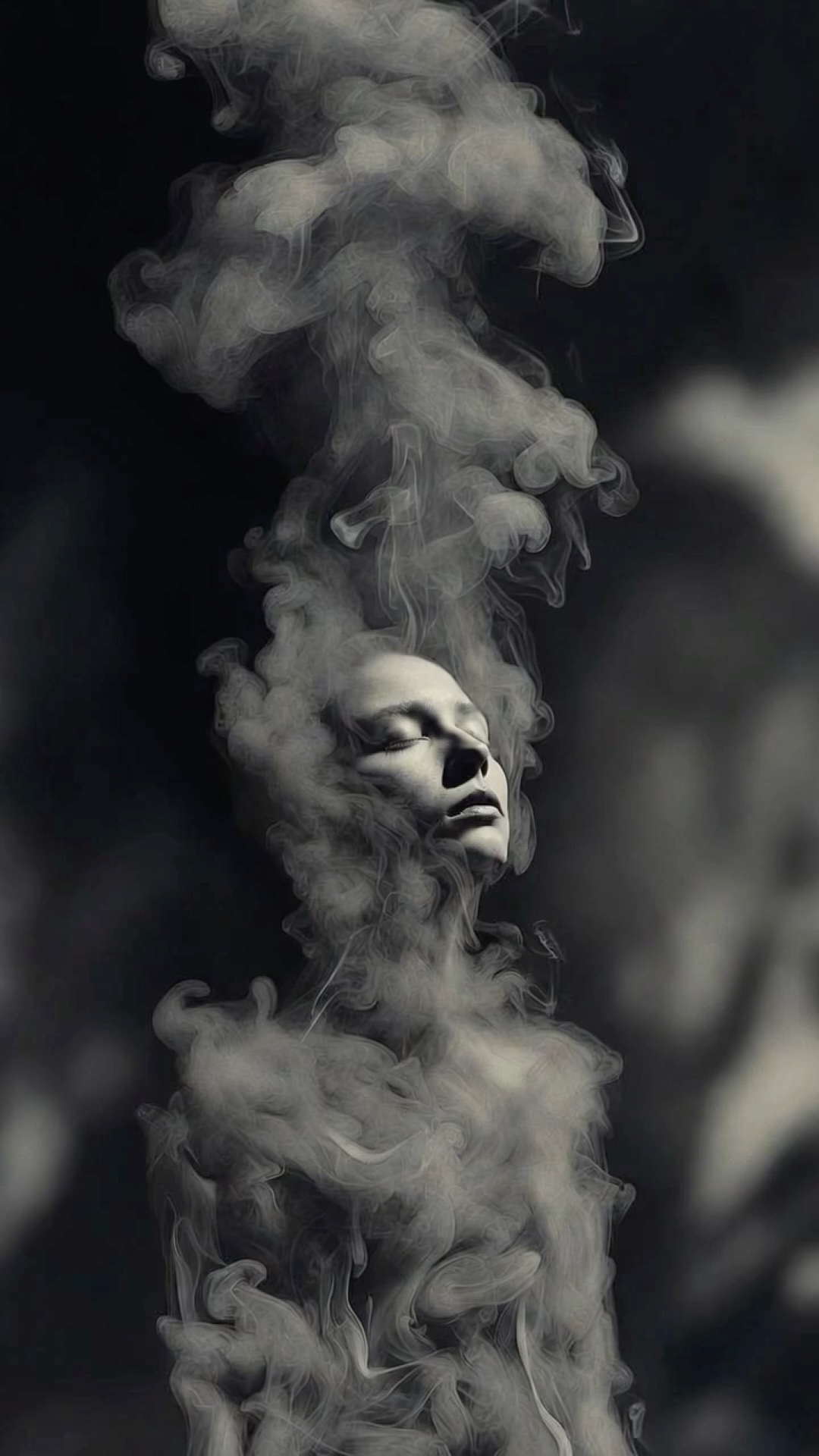 Eyes Through Smoke wallpaper artwork