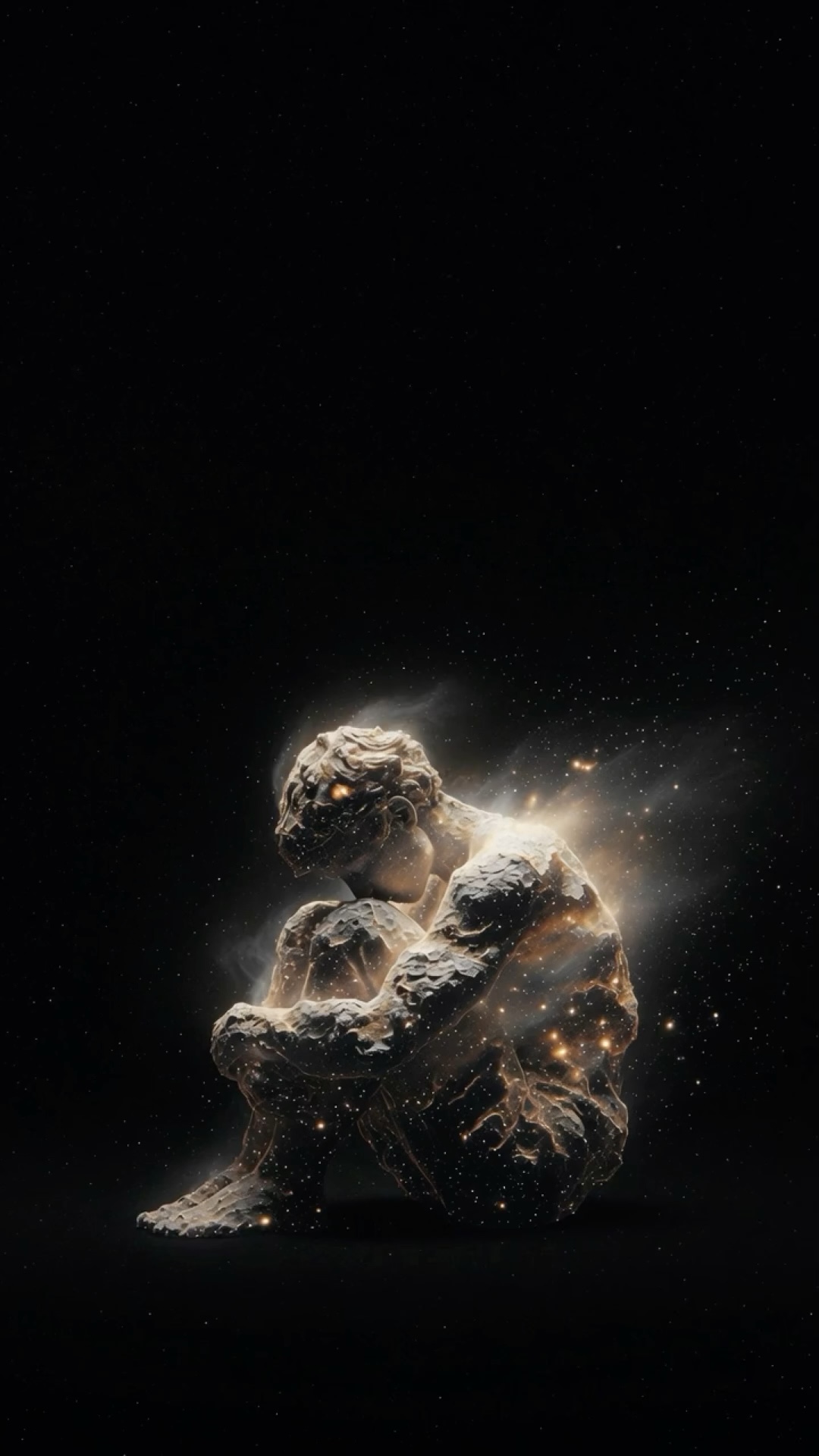 Gold Dust Embrace wallpaper artwork