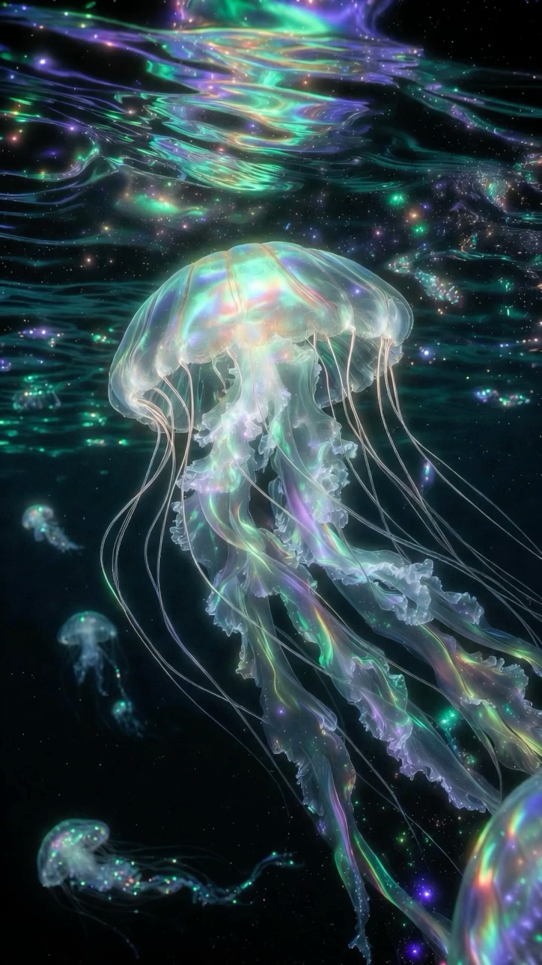 Deep Sea Jellyfish wallpaper artwork